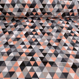 Koraļļu oranži, pelēki mazi trīsstūrīši