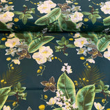 Orhidejas, zilganzaļš pamats