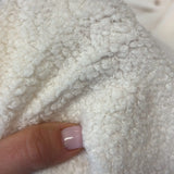 Buklē audums IVORY tonis (teddy)