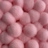 POM POM bumbiņu lenta - gaiši rozā