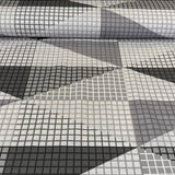 Pelēks ģeometrisks raksts, 220 cm