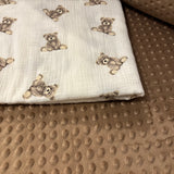 Karameļu brūns PREMIUM minky flīss