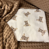 Karameļu brūns PREMIUM minky flīss