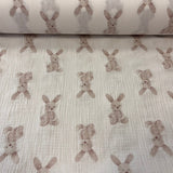 Zaķēni uz pienbalta pamata, muslīns