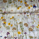 Summer flowers, beige base