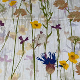 Summer flowers, beige base