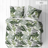 1812 various large leaves, white background