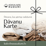 Kokvilnas audumi dāvanu karte