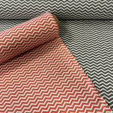 ZIG ZAG tumši pelēkbalts, platums 150 cm