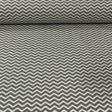 ZIG ZAG tumši pelēkbalts, platums 150 cm