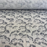 Plant motif, milky white base tone