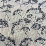 Plant motif, milky white base tone