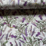 Lavender flowers, light base