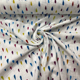 Raibas lāsītes, balts pamats