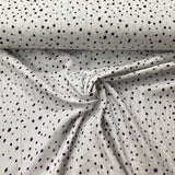 Dark purple dots, white background